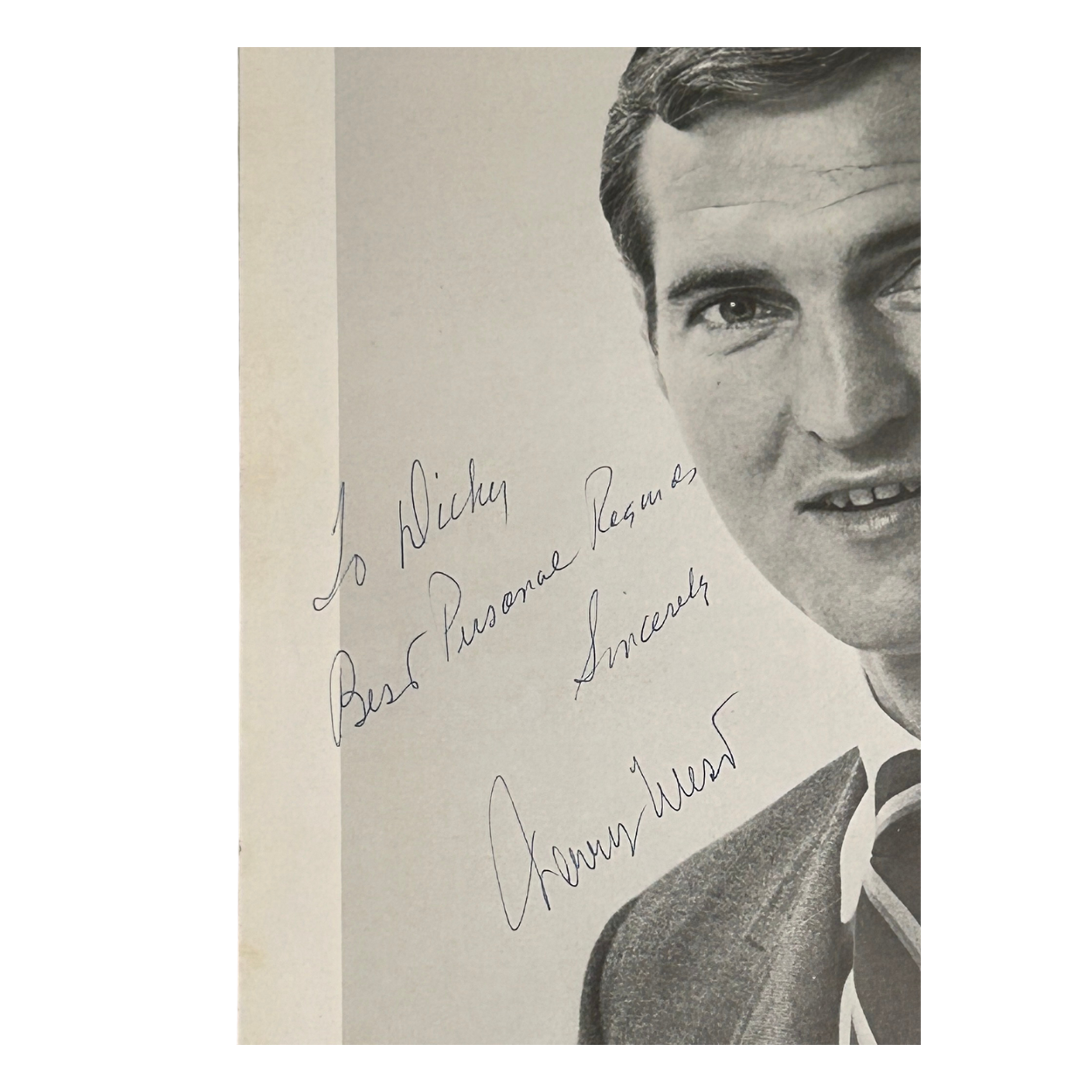 Jerry West Night Souvenir - Autographed & Personally Inscribed Book (March 19, 1971)