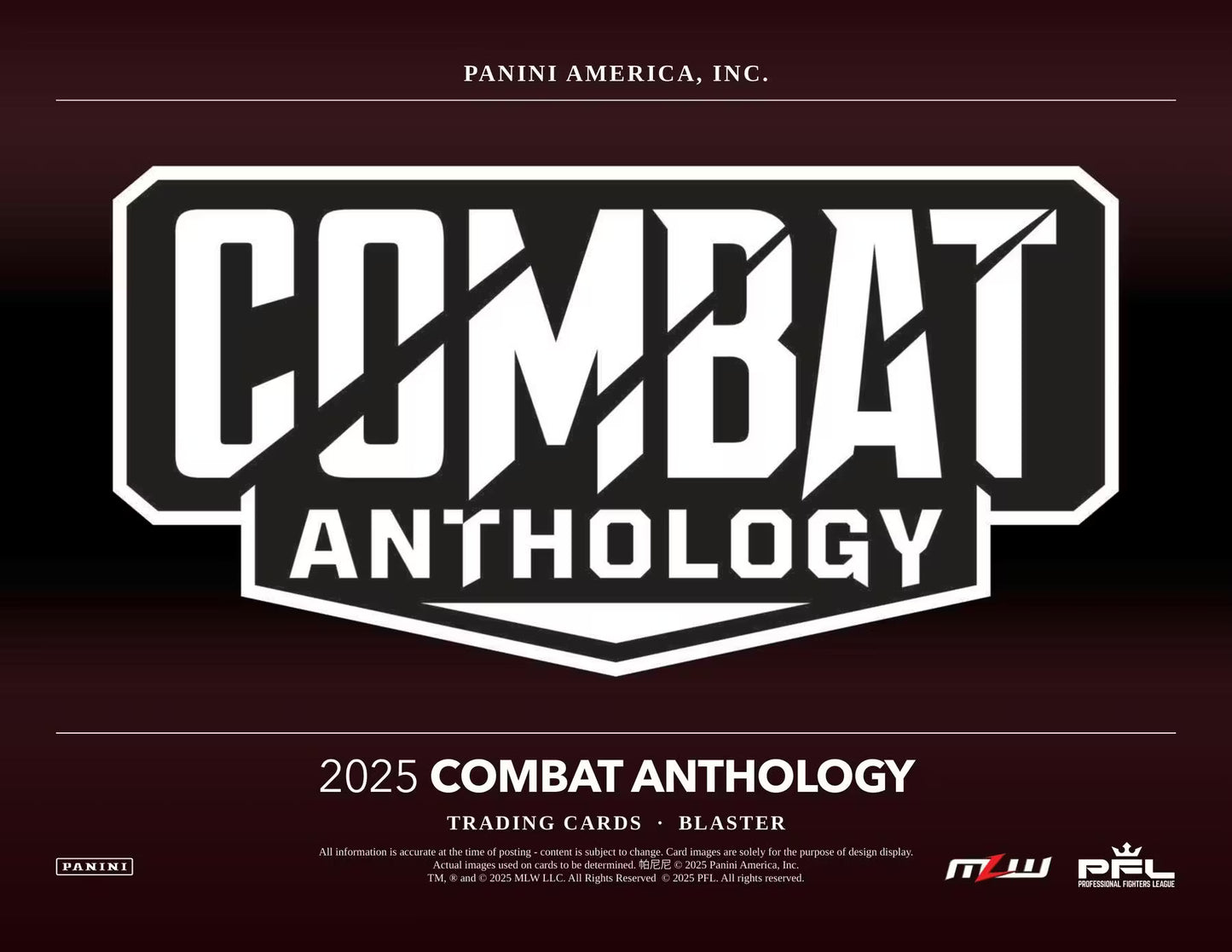 2025 Panini Combat Anthology Blaster Box