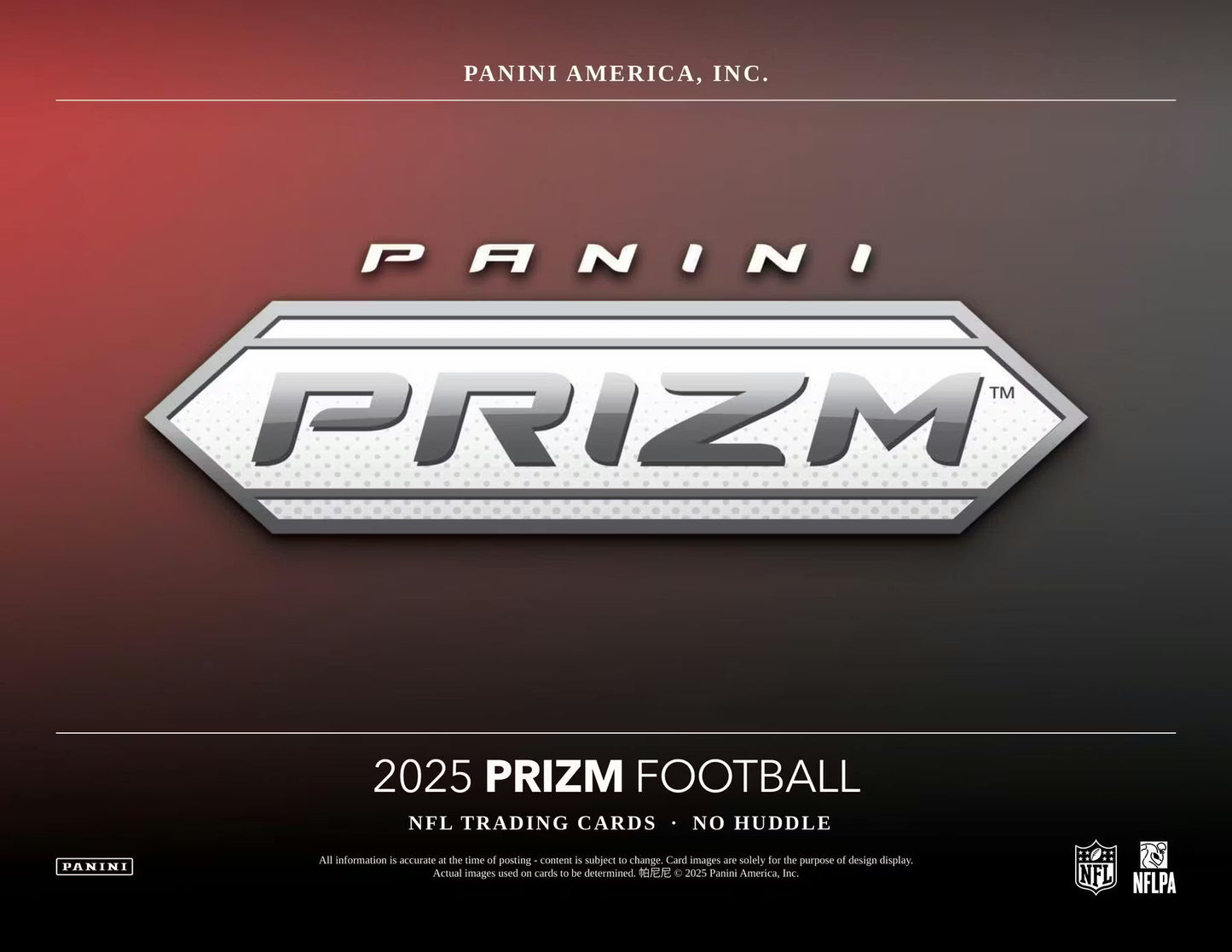 2025 NFL Prizm No Huddle Hobby Football Box