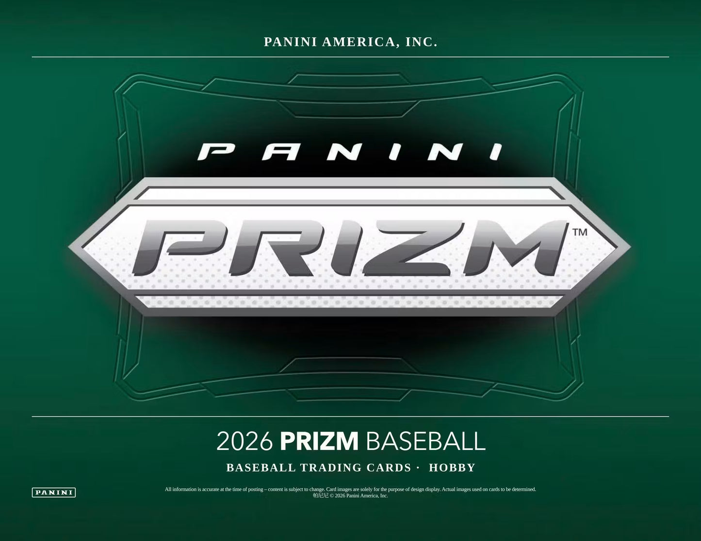 2026 MLB Panini Prizm Baseball Hobby Box
