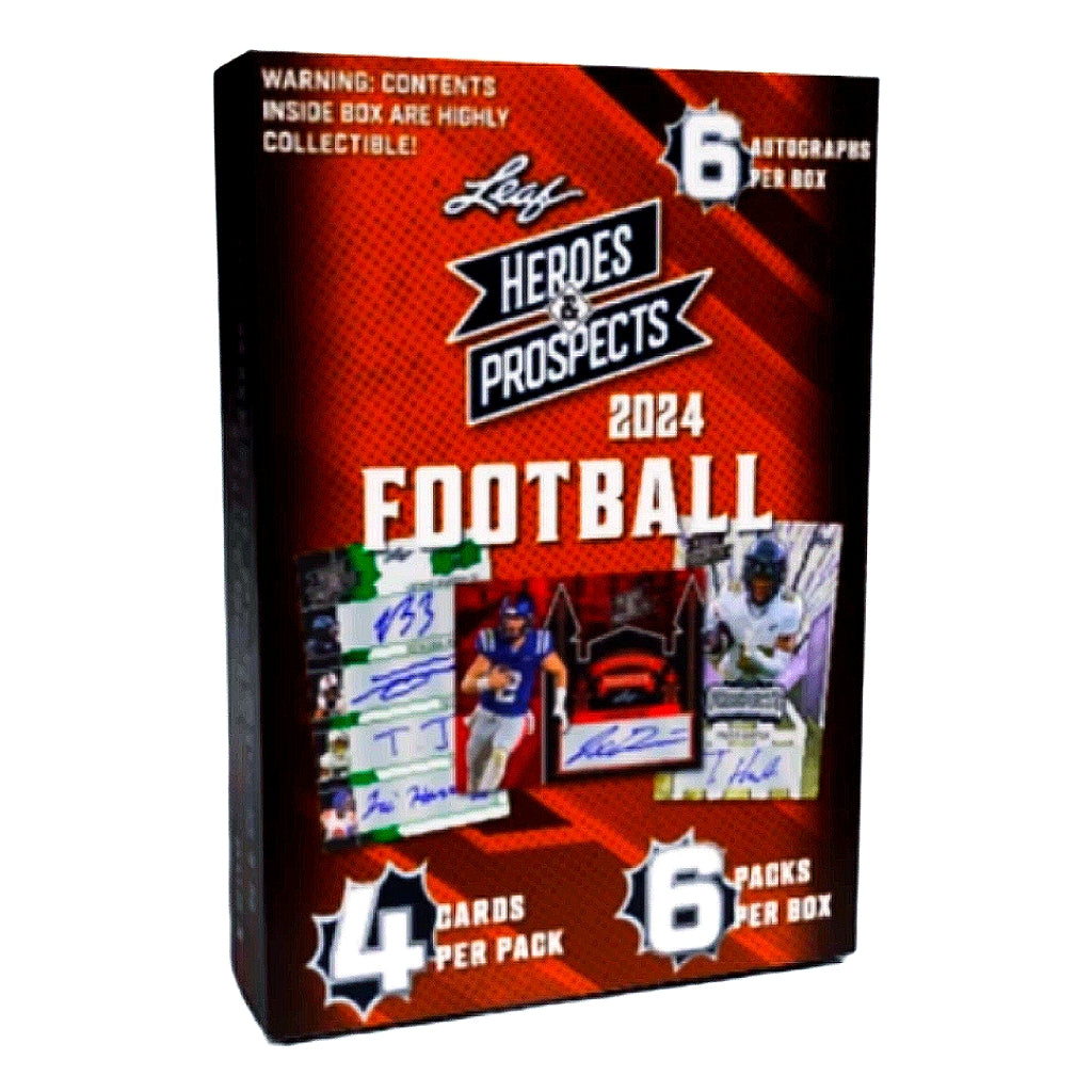 2024 Leaf Heroes & Prospects Football Hobby Box