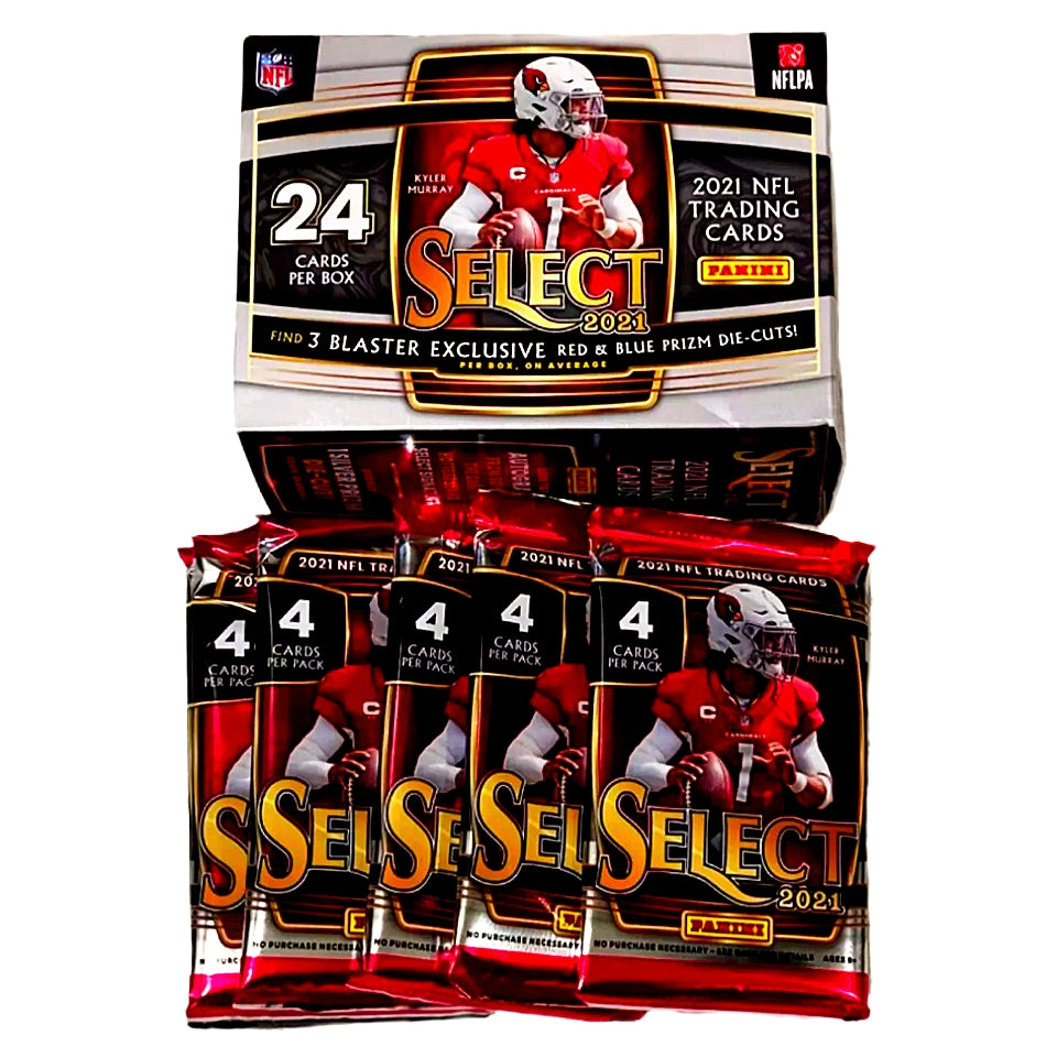 2021 Panini Select Football Blaster Box "Red & Blue Prizms"