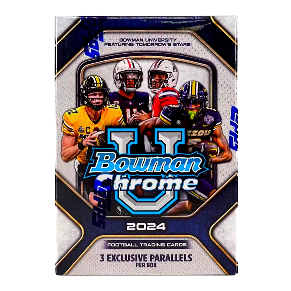 2024 Bowman University Chrome Football Blaster Box
