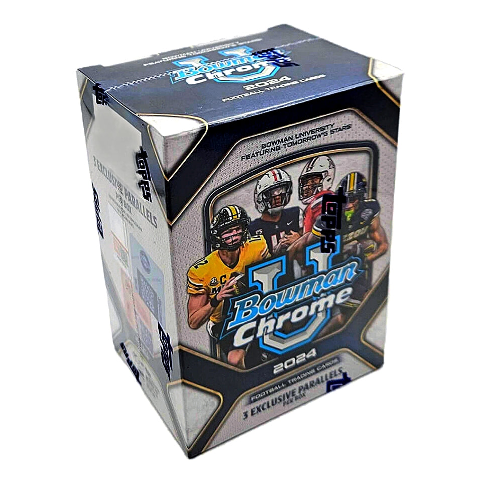 2024 Bowman University Chrome Football Blaster Box