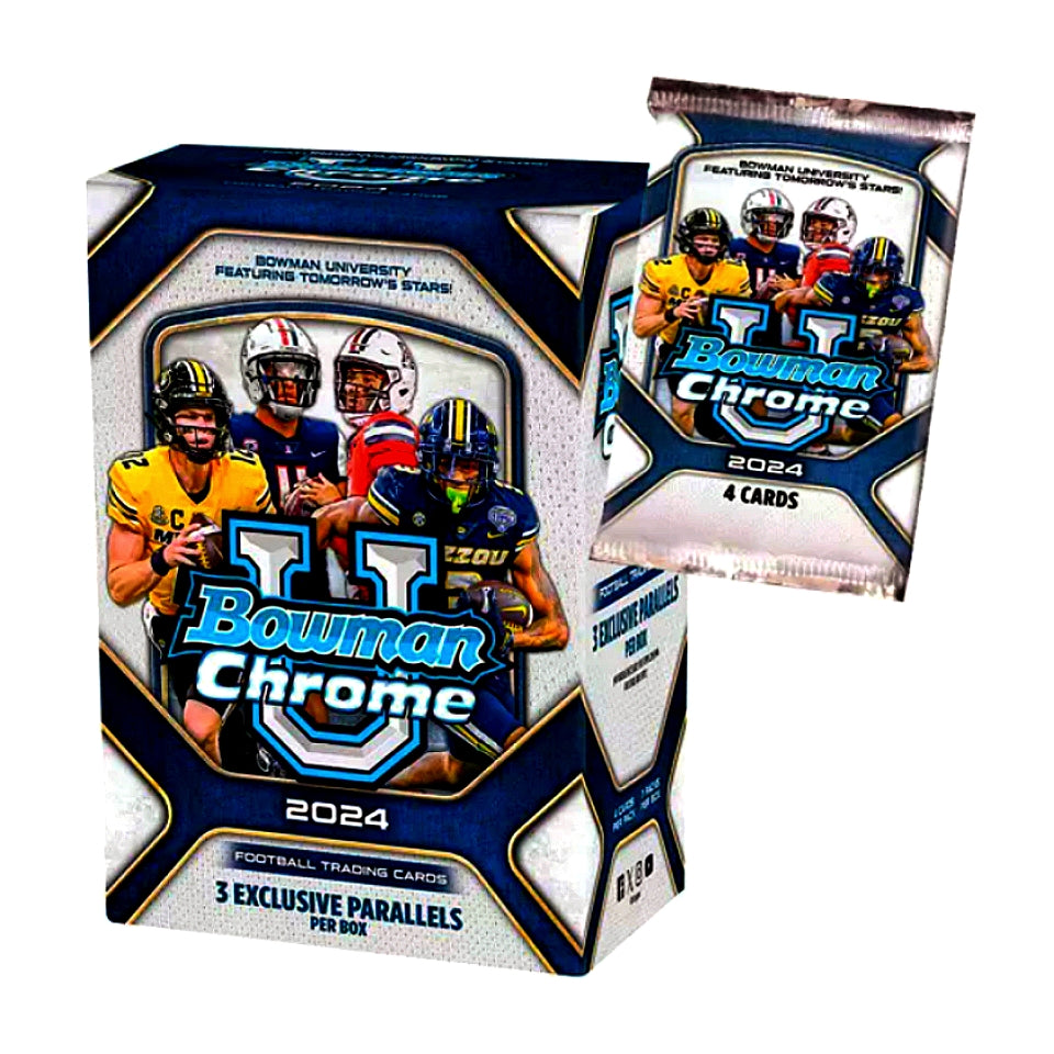 2024 Bowman University Chrome Football Blaster Box