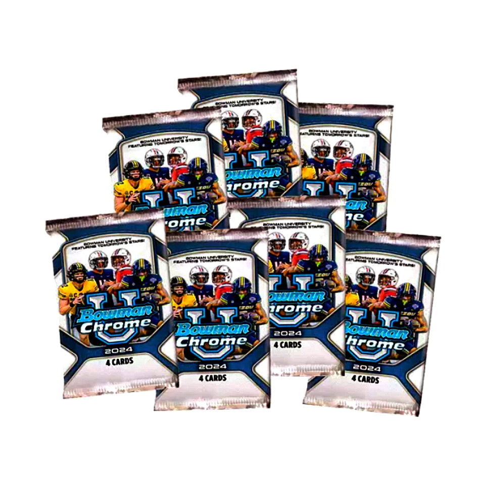 2024 Bowman University Chrome Football Blaster Box