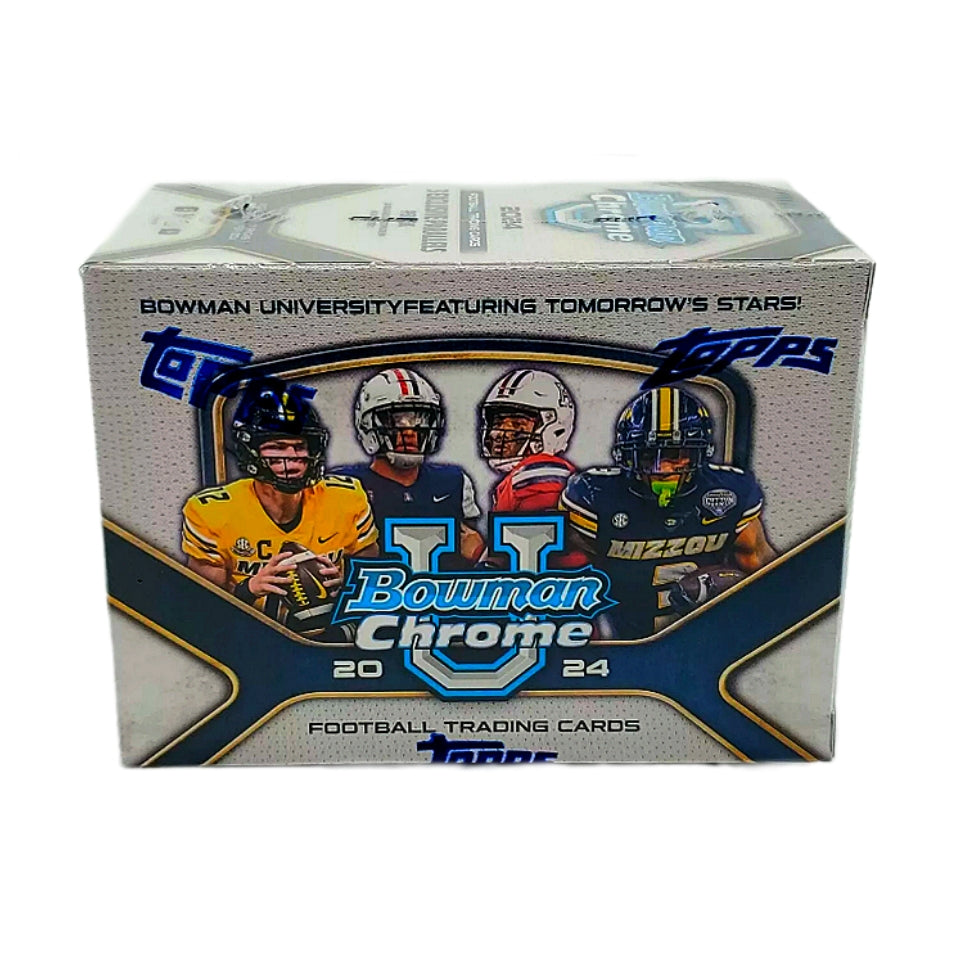 2024 Bowman University Chrome Football Blaster Box