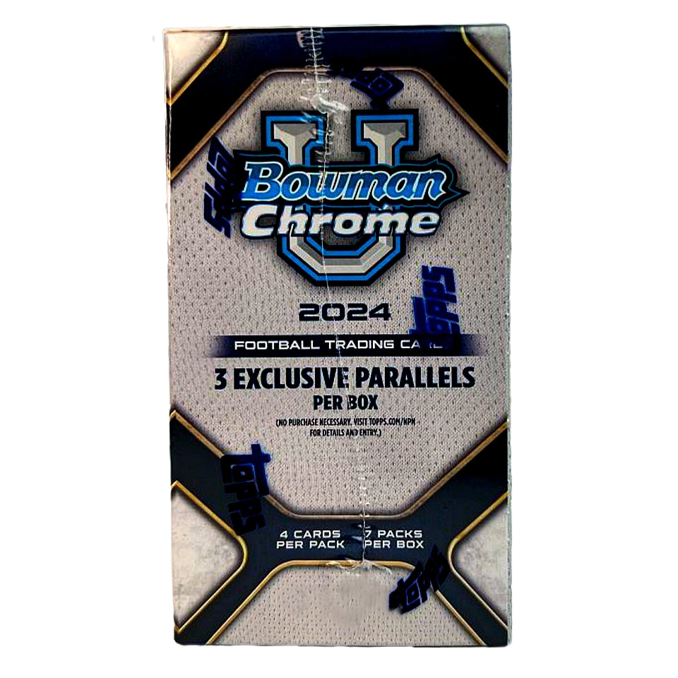 2024 Bowman University Chrome Football Blaster Box