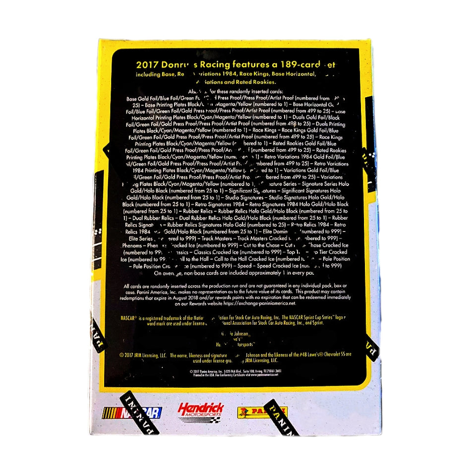 5 Box 2017 Donruss NASCAR Racing Blaster "Website Exclusive Deal"