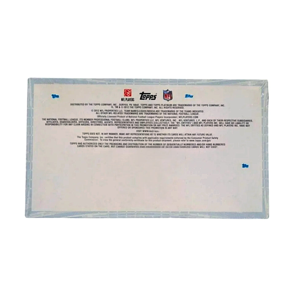 2012 Topps Platinum Football Hobby Box