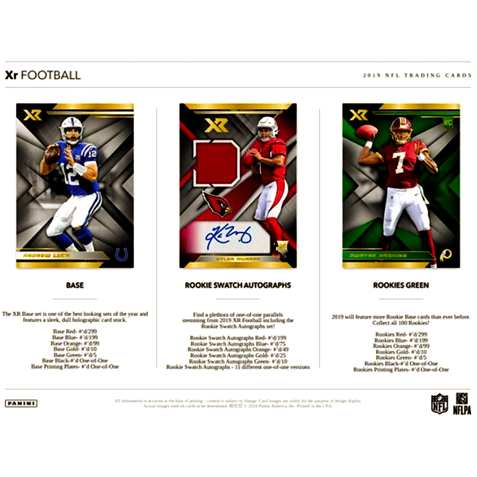 2019 Panini XR Football Hobby Box
