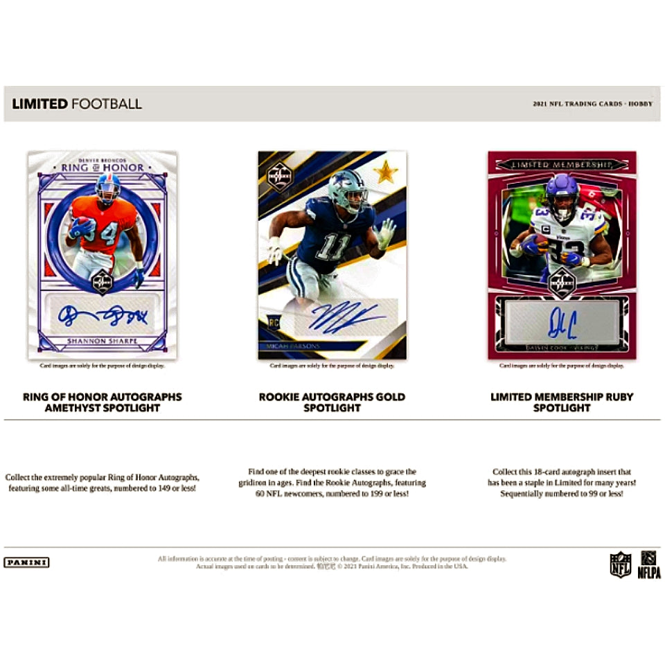 2021 Panini Limited Football Hobby Box
