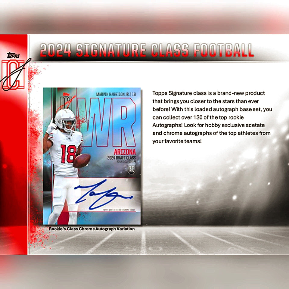 2024 Topps Signature Class Football Mega Box