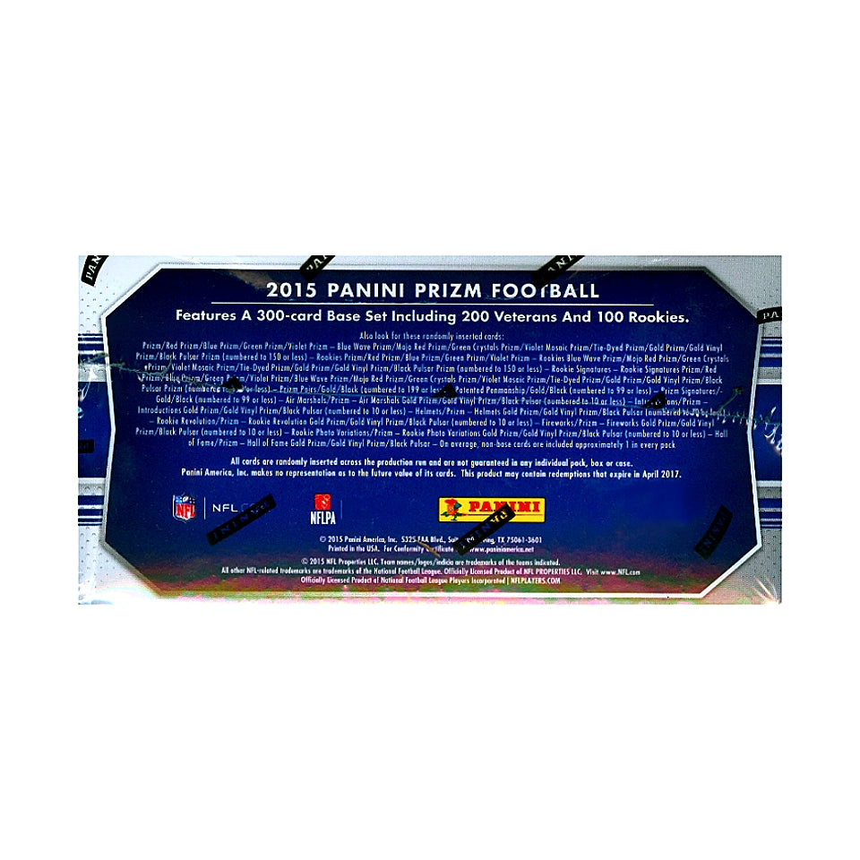 2015 Panini Prizm Football Hobby Jumbo Box