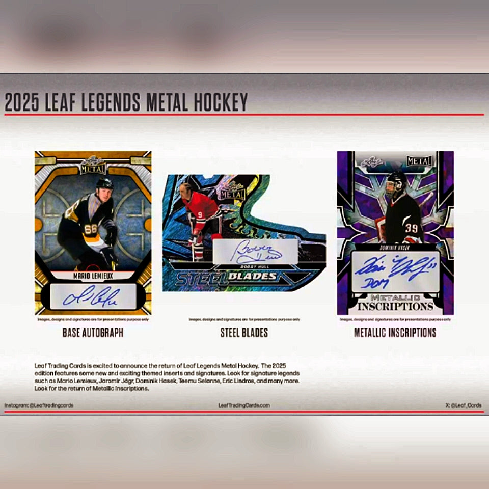 2025 Leaf Metal Legends Hockey Hobby Box