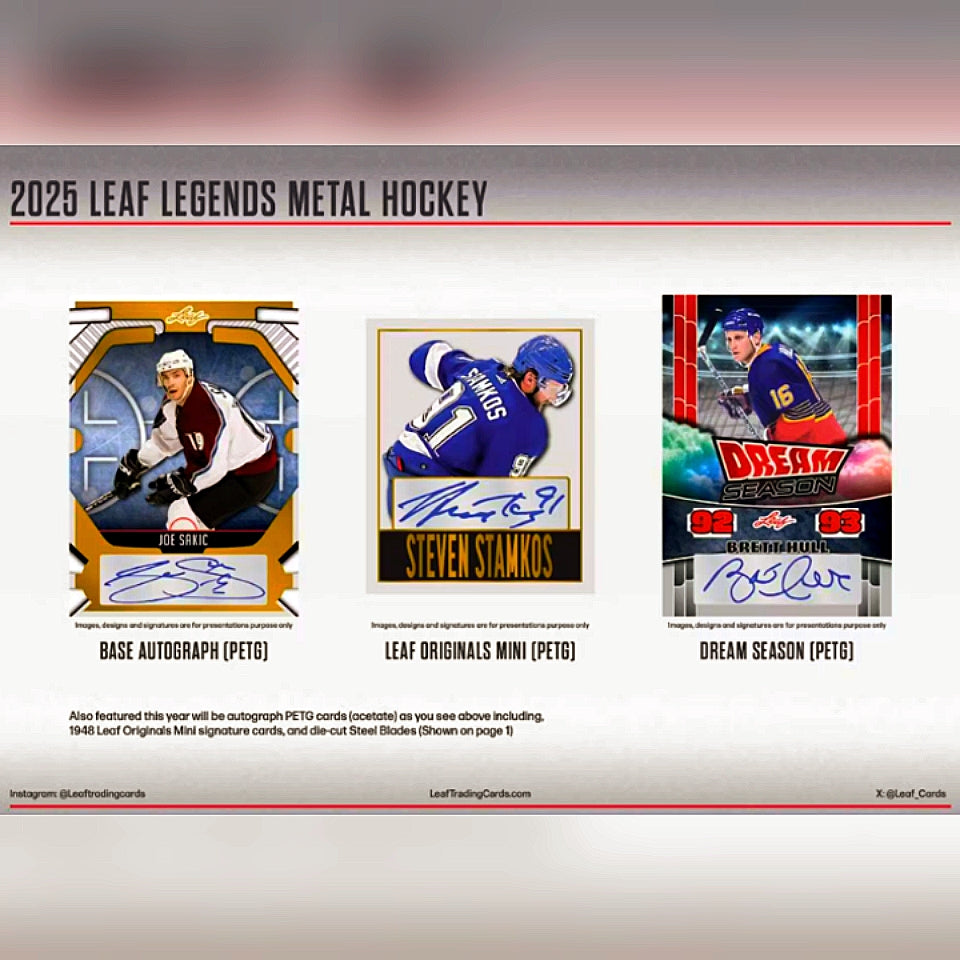 2025 Leaf Metal Legends Hockey Hobby Box