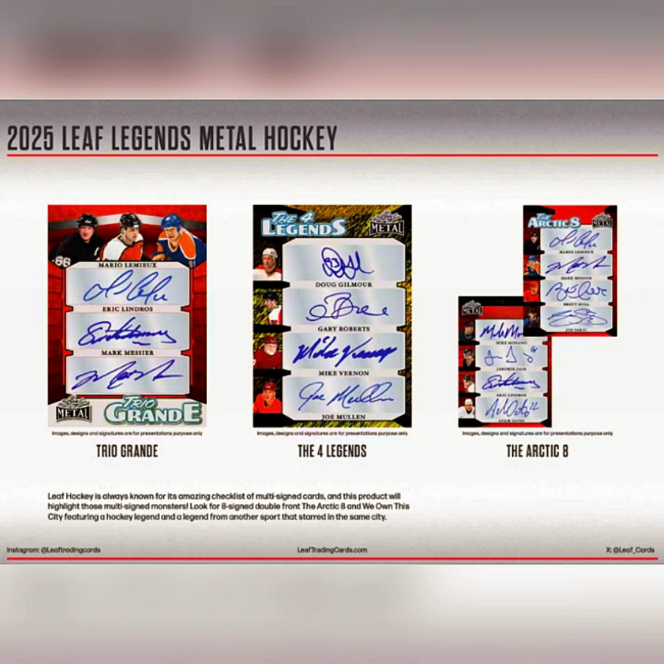 2025 Leaf Metal Legends Hockey Hobby Box