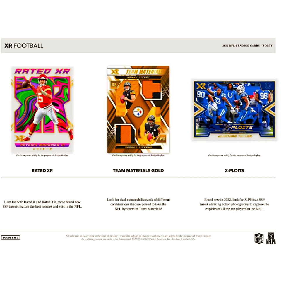 2022 Panini XR Football Hobby Box