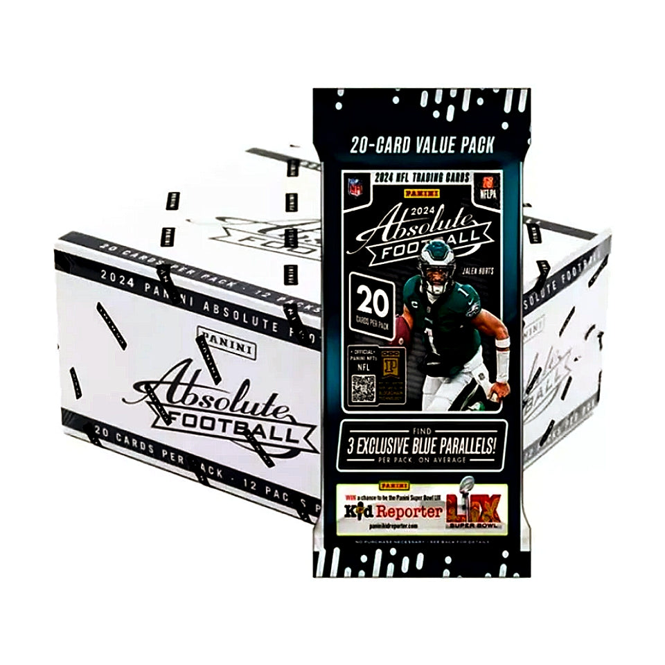 2024 Panini Absolute Football Jumbo Value Fat Pack Cello Pack