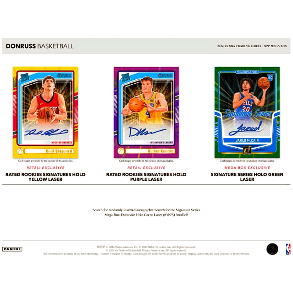 2024-25 Panini Donruss Basketball NPP Mega Box "Blue Cracked Ice"