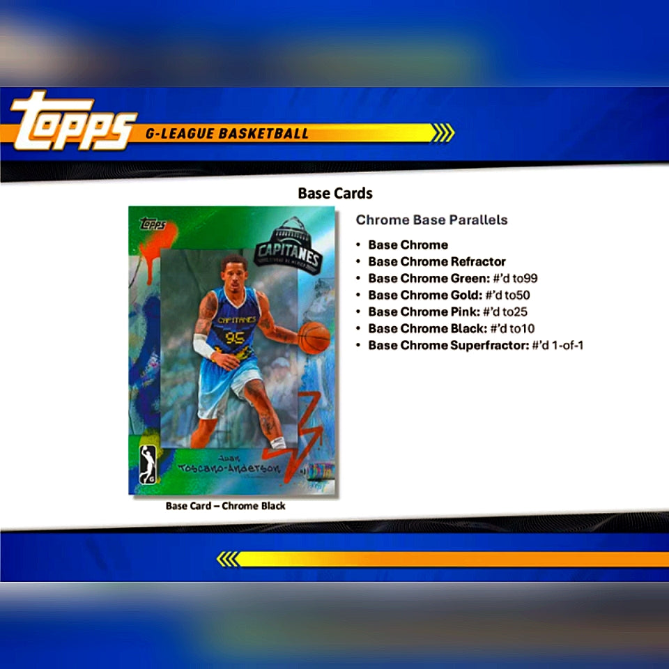 2024-25 Topps G-League Basketball Hobby Box