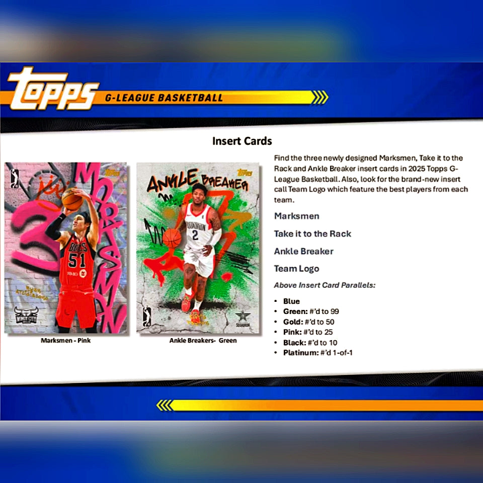 2024-25 Topps G-League Basketball Hobby Box