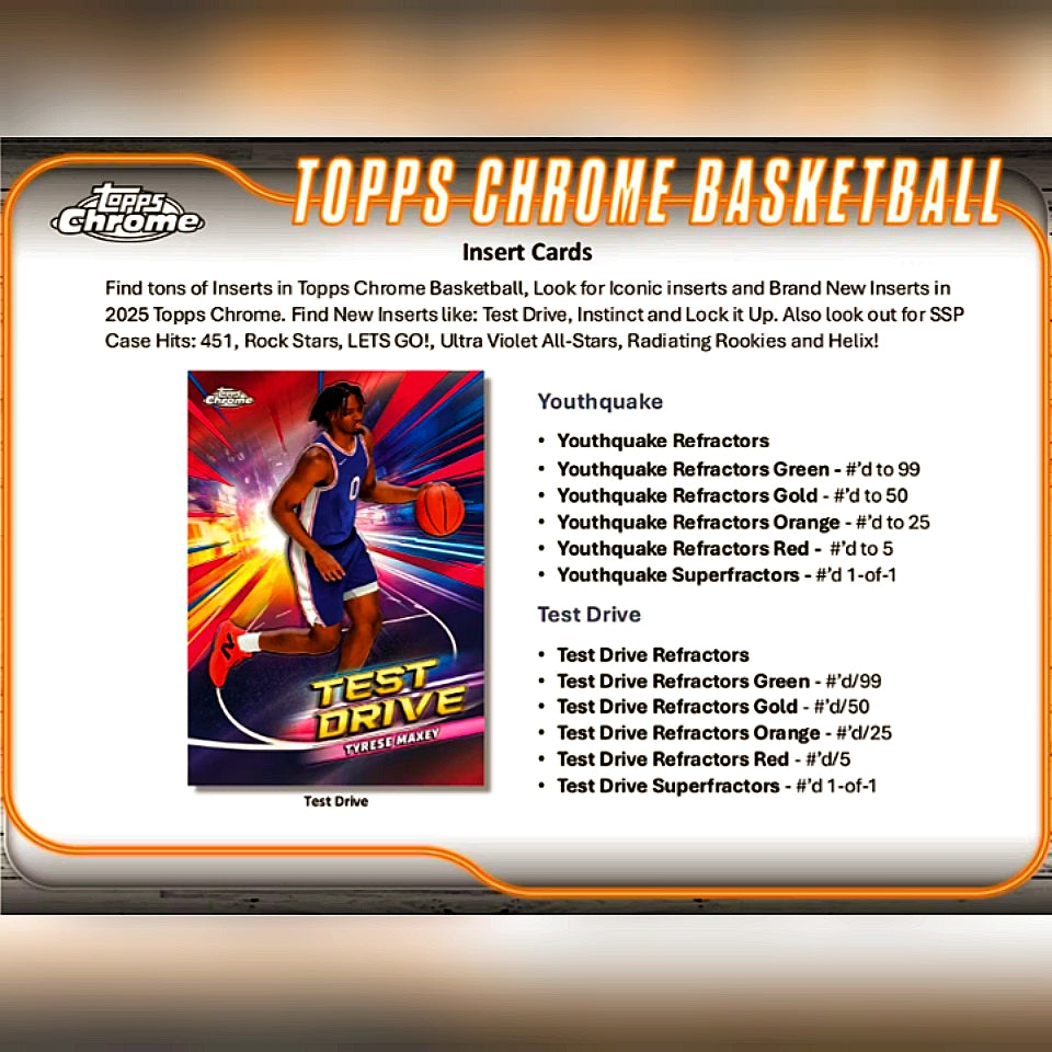 2024-25 Topps Chrome Basketball Hobby Box