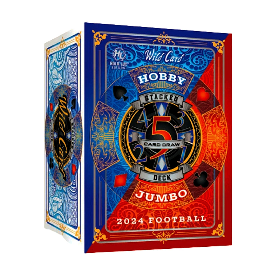 2024 Wild Card Five Card Draw Stacked Deck Football Hobby Jumbo Box
