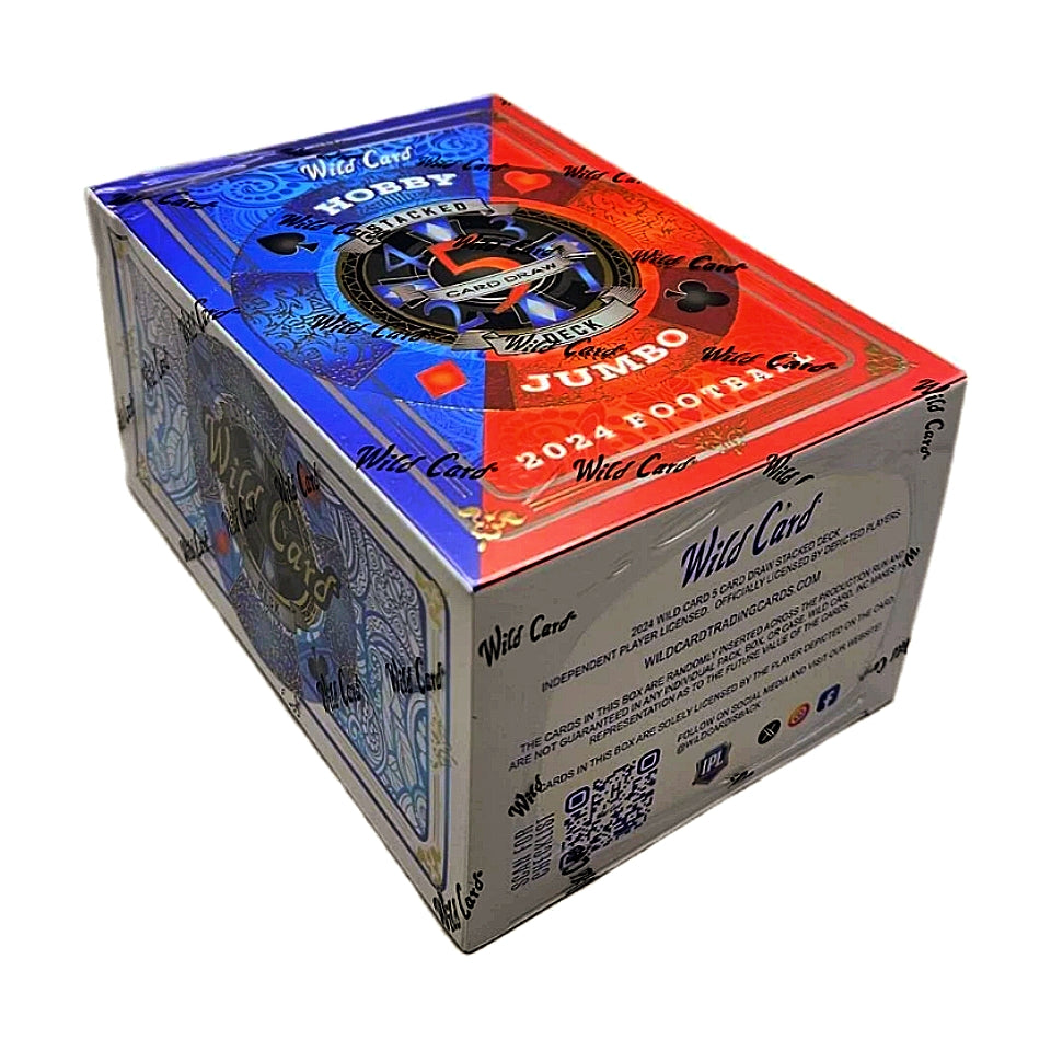 2024 Wild Card Five Card Draw Stacked Deck Football Hobby Jumbo Box