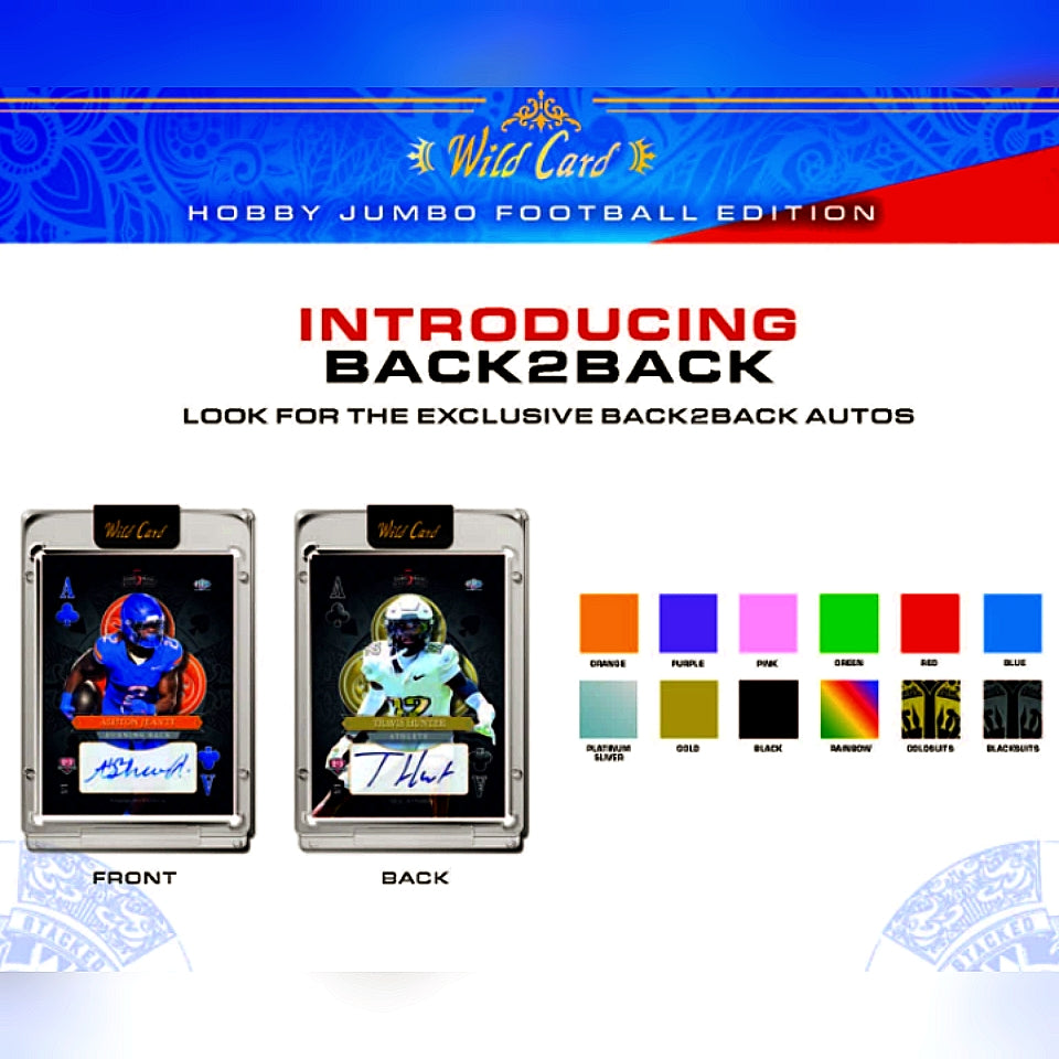 2024 Wild Card Five Card Draw Stacked Deck Football Hobby Jumbo Box