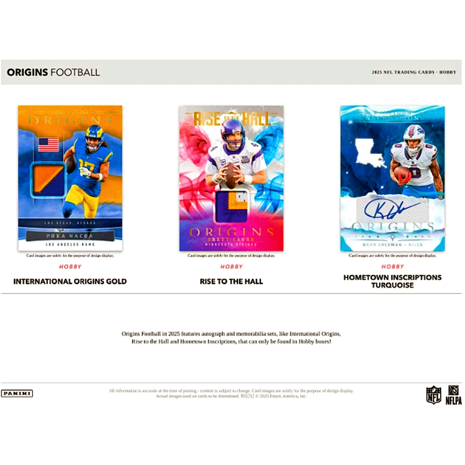 2025 Panini Origins Football Hobby Box