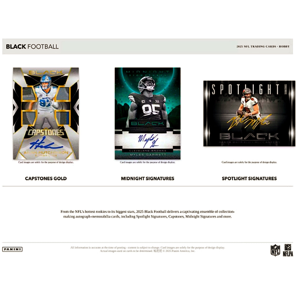 2025 Panini Black Football Hobby Box