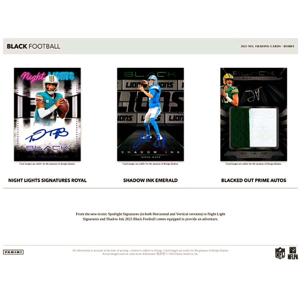 2025 Panini Black Football Hobby Box