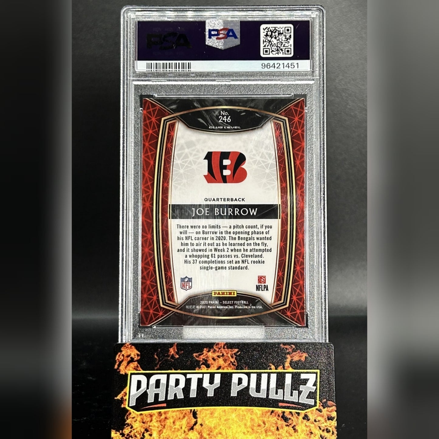 2020 Panini Select #246 Joe Burrow RC Rookie Card PSA 10