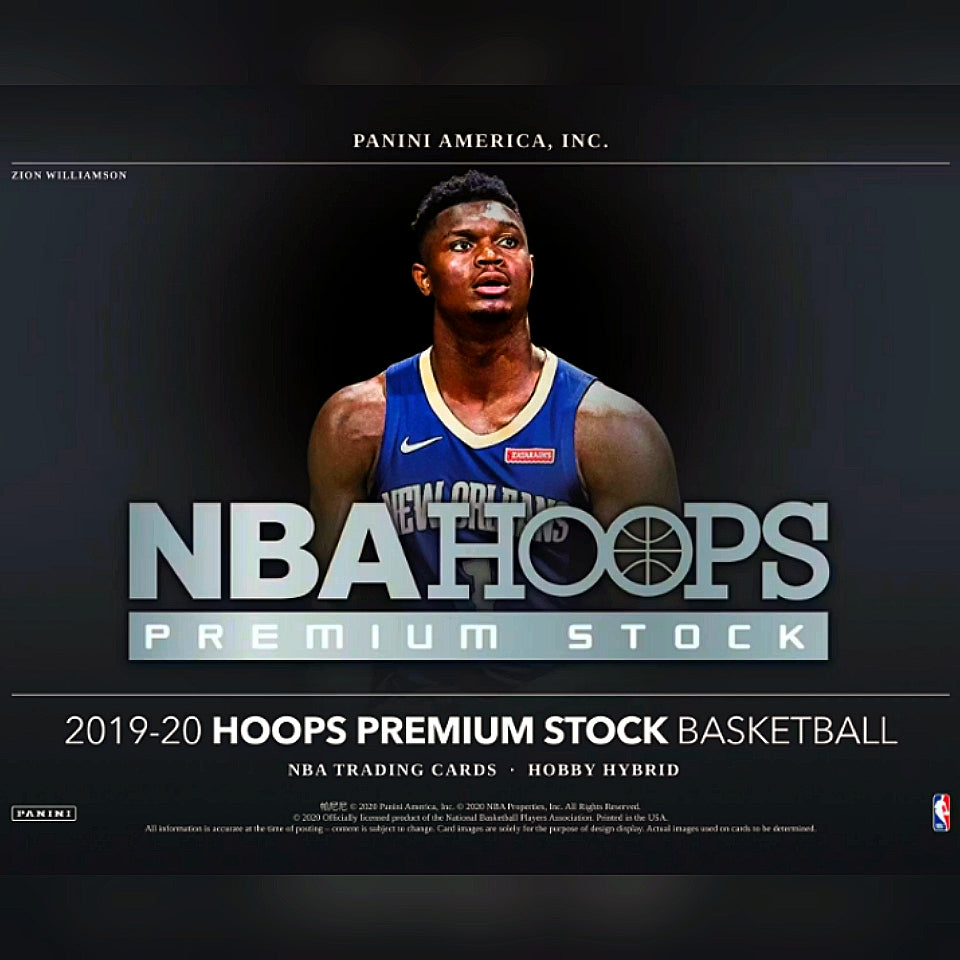 2019-20 Panini NBA Hoops Premium Stock Basketball Hybrid H2 Hobby Box