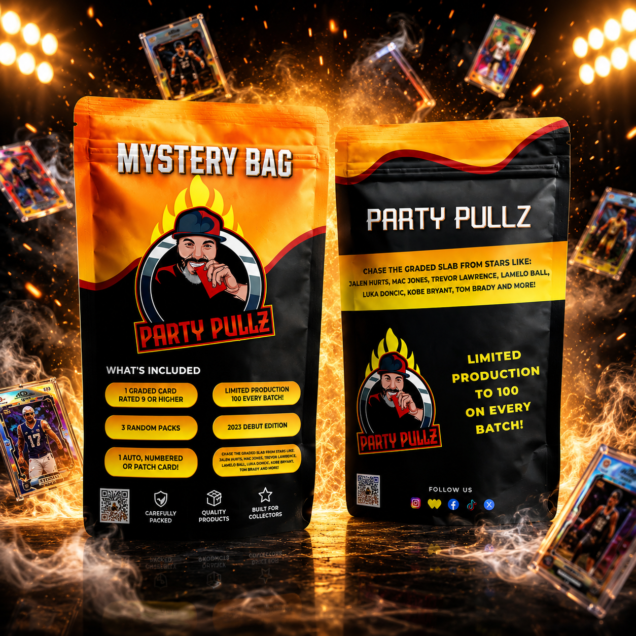 Multiple Sport Mystery Elite Bagz | 6+ Items In Each Bag | Rookies, Stars, Autographs or Inserts Guaranteed! | Panini & Topps Included! | Perfect Gift for Kids & Collectors of All Ages