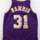 Kurt Rambis Signed Lakers XL Basketball Jersey Beckett Certified