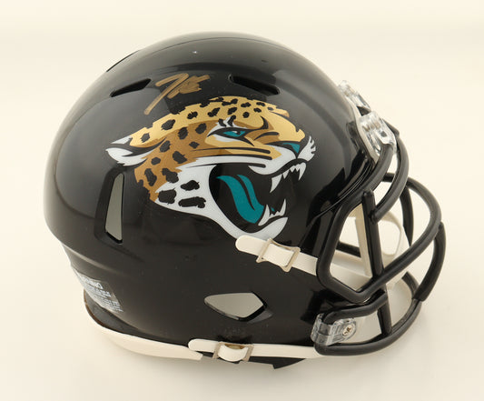 Tank Bigsby Signed Jaguars Riddell Speed Mini Football Helmet JSA Certified
