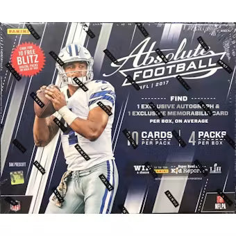 NFL CHASE - 1 X 2017 Absolute Football Retail Box + 1 x 2021 Contenders Hobby +1 x 2025 NFL Donruss Football Retail Display Box PYT (Pick Your Team) 7-28-2026