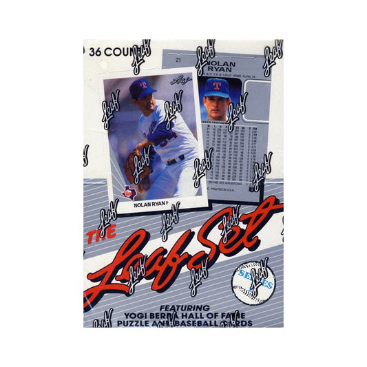 1990 MLB Leaf Baseball Hobby Box Series 1 - 36 Packs