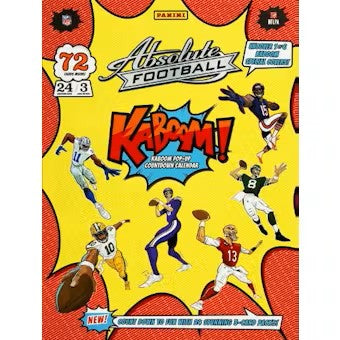 1/2 case Break (10 Boxes) x 2025 NFL Rookies and Stars Blaster Boxes + 1 x 2024 Absolute Advent Calendar PYT (Pick Your Team) 6-21-2026