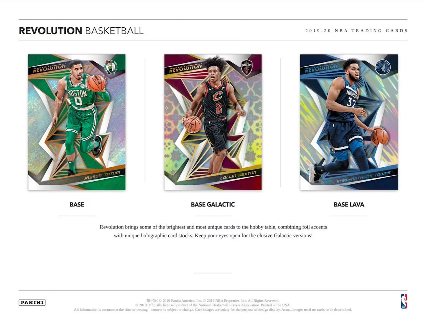 2019-20 NBA Panini Revolution Basketball Hobby Box