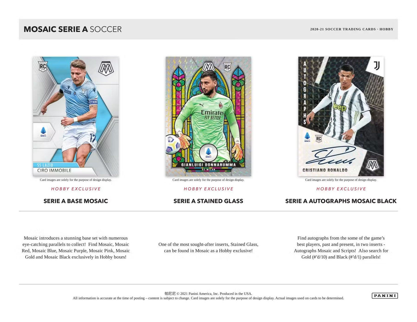 2020-21 Panini Mosaic Serie A Soccer Hobby Box