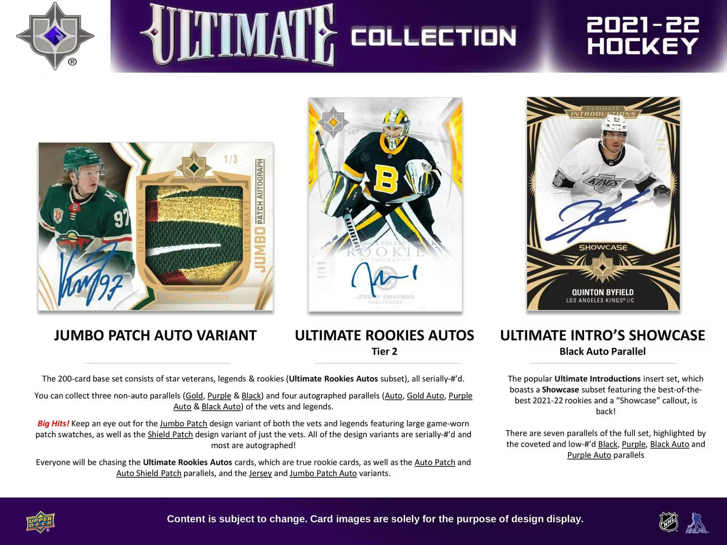 2021-22 Upper Deck Ultimate Collection NHL Box