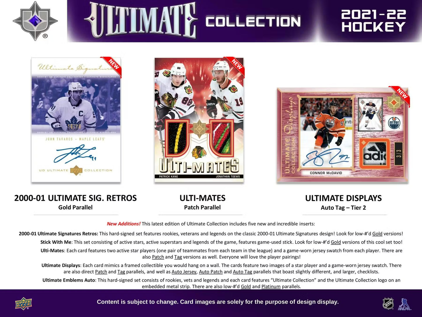2021-22 Upper Deck Ultimate Collection NHL Box