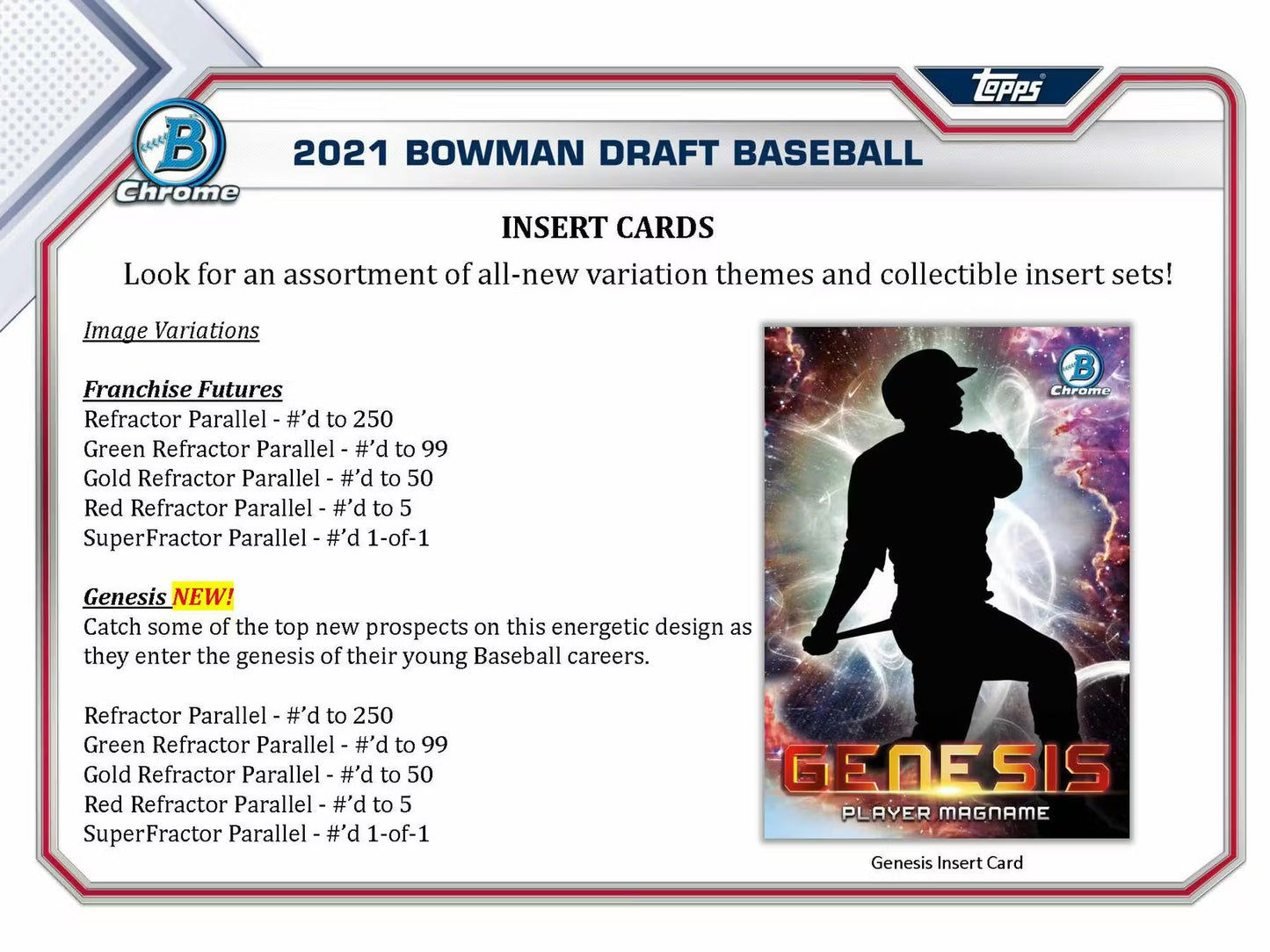 2021 Bowman MLB Draft Baseball Asia Exclusive Hobby Box