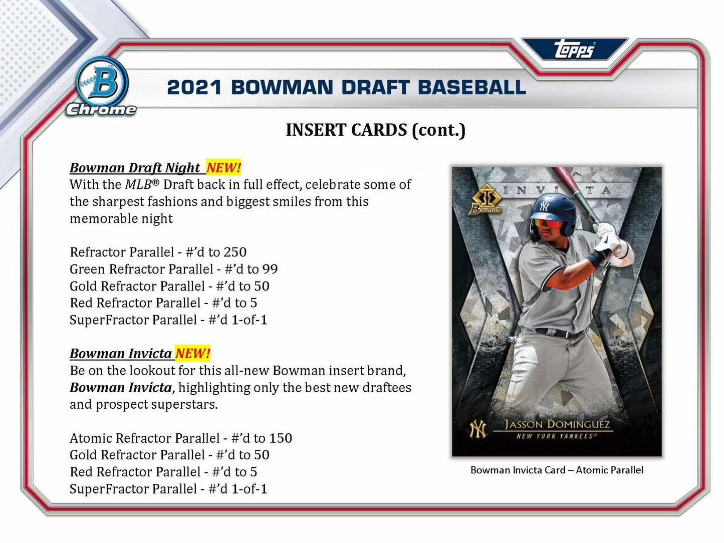2021 Bowman MLB Draft Baseball Asia Exclusive Hobby Box