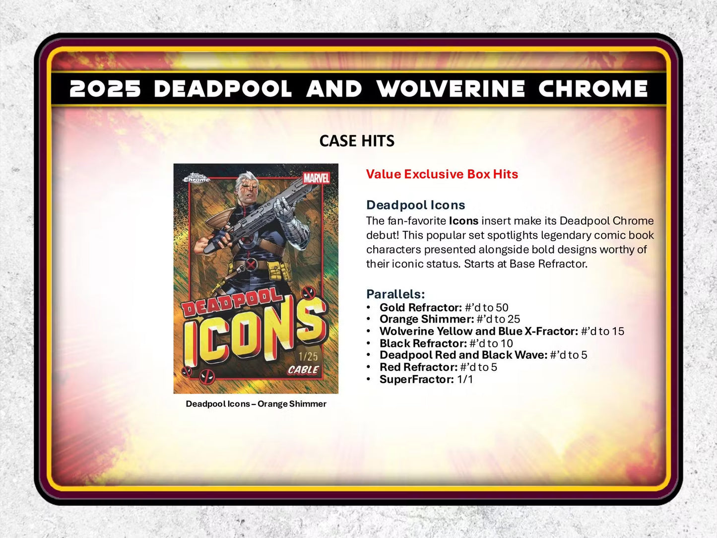 2025 Topps Marvel Deadpool Chrome Blaster Box
