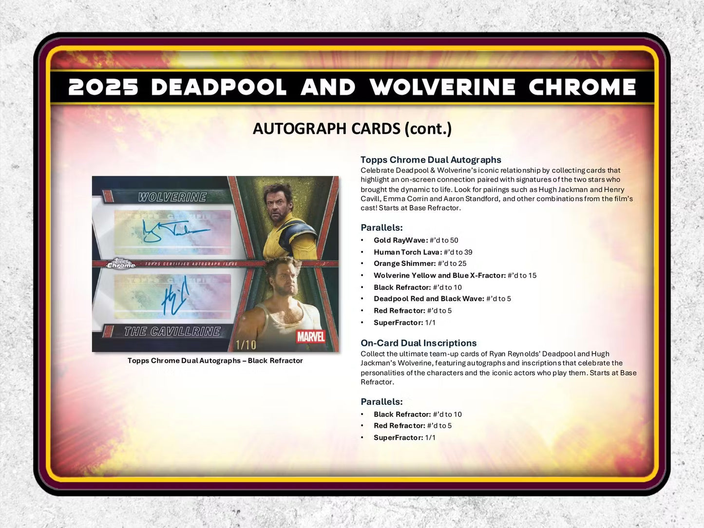 2025 Topps Marvel Deadpool Chrome Blaster Box