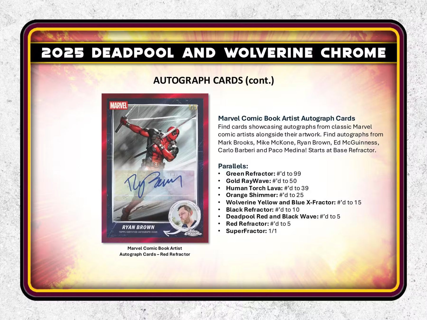 2025 Topps Marvel Deadpool Chrome Blaster Box